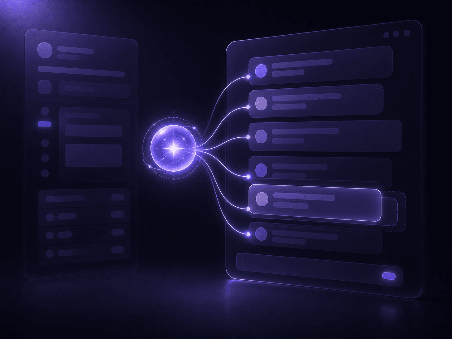 Illustration of Spark's AI agent inside the customer service flow