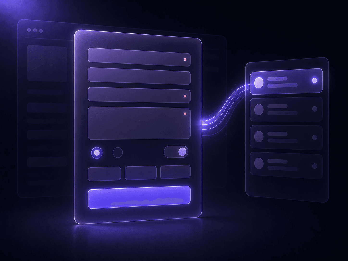 Illustration of lead capture flow with forms in Spark